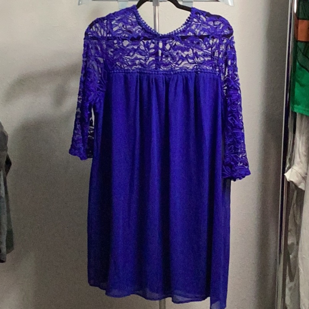 AUW Royal‎ Blue Lace Dress